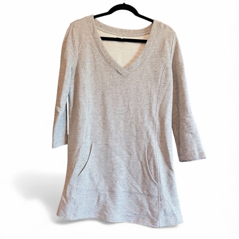 Liz Claiborne V-Neck Front Pocket Tweed Like Dress size Large